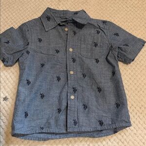 U.S. Polo Assn. Denim Blue Kids Button Down Shirt